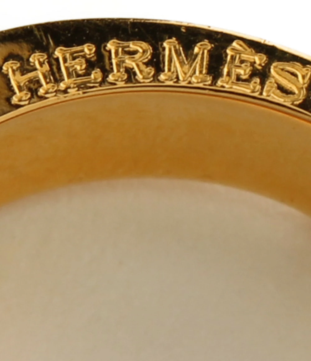 Hermes Buckle Belt Motif Gold Tone Metal Ring Size 54 For Women 8 Hermes Buckle Belt Motif Gold Tone Metal Ring Size 54 For Women - Image 6