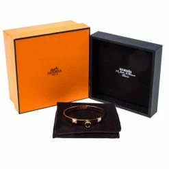 Hermes Hermès Collier De Chien Diamond 18K Rose Gold Bracelet SH For Women -Deals Hermes Store luxury women hermes used fine jewelry p224420 007