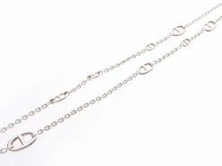 Hermes Silver Hermes Shane Dunkle Long Necklace For Women -Deals Hermes Store luxury women hermes used fine jewelry p230187 003