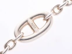 Hermes Silver Hermes Shane Dunkle Long Necklace For Women -Deals Hermes Store luxury women hermes used fine jewelry p230187 004