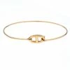 Hermes Chain D'Ancre Ronde 18k Yellow Gold Hook Bracelet SH For Women