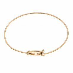 Hermes Chain D'Ancre Ronde 18k Yellow Gold Hook Bracelet SH For Women 13 Hermes Chain D'Ancre Ronde 18k Yellow Gold Hook Bracelet SH For Women -Deals Hermes Store luxury women hermes used fine jewelry p244201 006