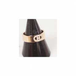Hermes 18K Pink Gold Diamond Chaine D'Ancre Ring Size 54 For Women -Deals Hermes Store luxury women hermes used fine jewelry p248459 004