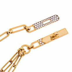 Hermes Kelly Chaine Diamond 18K Rose Gold Lariat Necklace For Women -Deals Hermes Store luxury women hermes used fine jewelry p331926 005