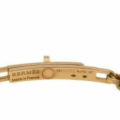 Hermes Kelly Chaine 18K Rose Gold Bracelet ST For Women -Deals Hermes Store luxury women hermes used fine jewelry p331956 004