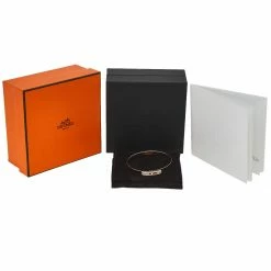 Hermes Kelly Small Model Diamond 18K Rose Gold Bracelet SH For Women -Deals Hermes Store luxury women hermes used fine jewelry p442970 008