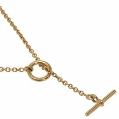 Hermes Farandole Yellow Gold Lariat Necklace For Women -Deals Hermes Store luxury women hermes used fine jewelry p47871 003