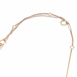 Hermes Echappee 18K Rose Gold Long Station Necklace For Women -Deals Hermes Store luxury women hermes used fine jewelry p533474 001