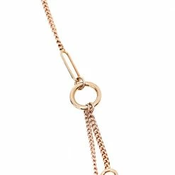 Hermes Echappee 18K Rose Gold Long Station Necklace For Women -Deals Hermes Store luxury women hermes used fine jewelry p533474 007