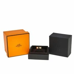 Hermes Kelly Diamonds 18k Rose Gold Small Model Band Ring Size 52 For Women -Deals Hermes Store luxury women hermes used fine jewelry p610283 001