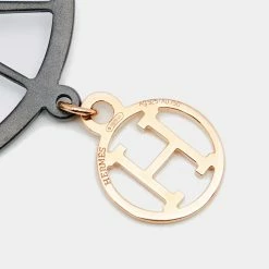 Hermes Crazy Calèche Silver & 18K Rose Gold Long Hook Earrings For Women -Deals Hermes Store luxury women hermes used fine jewelry p630107 004