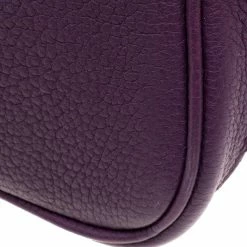 Hermes Purple Cassis Togo Leather Garden Party MM Tote For Women -Deals Hermes Store luxury women hermes used handbags p101647 013