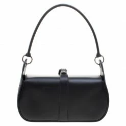 Hermes Black Box Calf Leather Rugby Bag For Women
