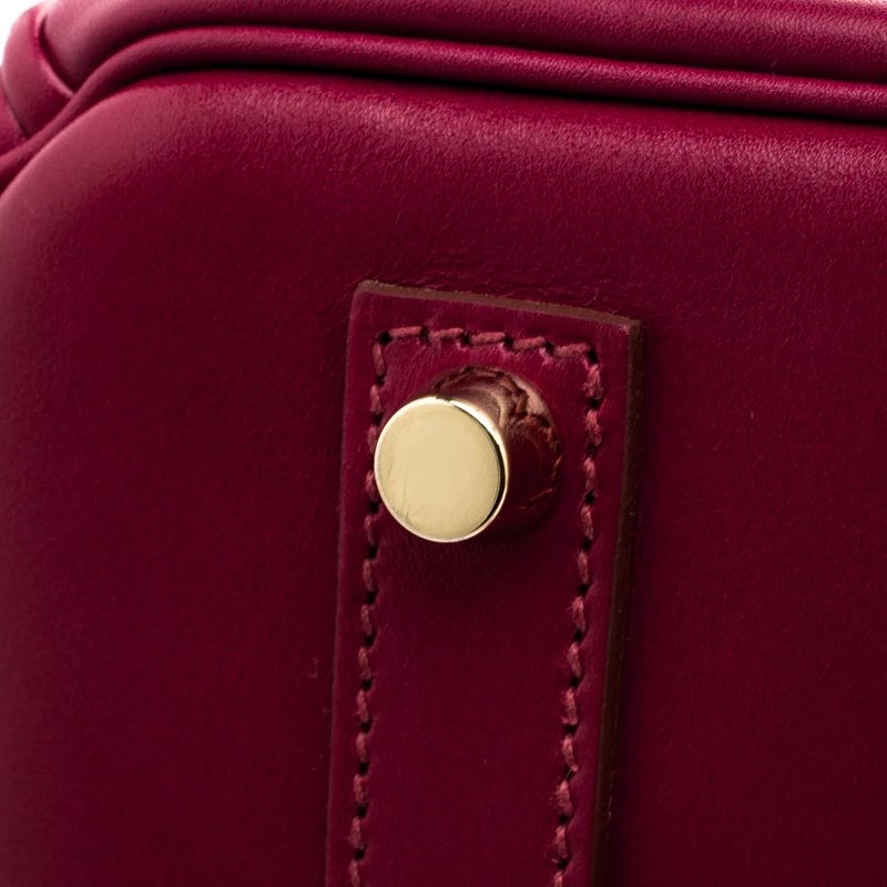 Hermes Ruby Box Calf Leather Gold Hardware Ghillies Birkin 35 Bag For Women 13 Hermes Ruby Box Calf Leather Gold Hardware Ghillies Birkin 35 Bag For Women - Image 11