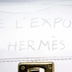Hermes Clear Vinyl Vintage Kelly Bag For Women -Deals Hermes Store luxury women hermes used handbags p103307 008