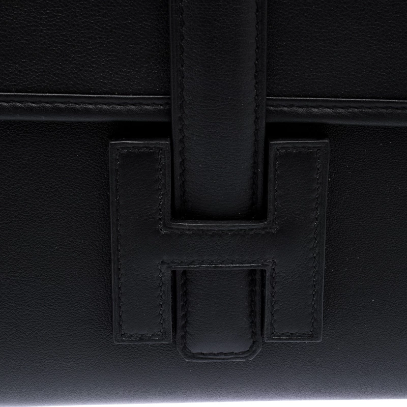 Hermes Black Swift Leather Elan 29 Jige Clutch For Women 7 Hermes Black Swift Leather Elan 29 Jige Clutch For Women - Image 5