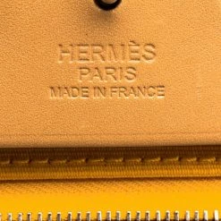 Hermes Jaune Dor Yellow Canvas And Leather Herbag Zip 31 Bag For Women -Deals Hermes Store luxury women hermes used handbags p103411 008