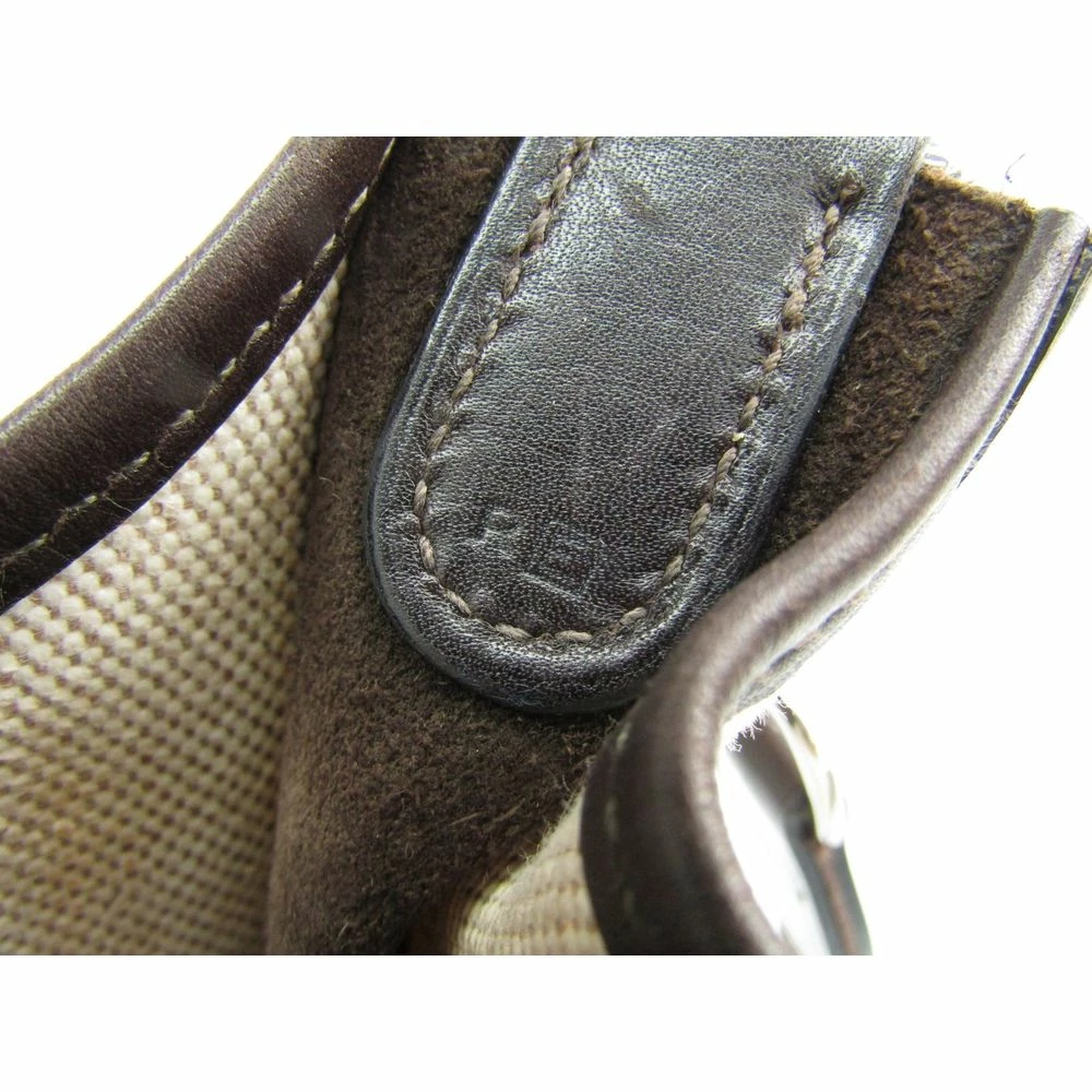 Hermes Bi Color Canvas/Leather Evelyne PM Bag For Women 6 Hermes Bi Color Canvas/Leather Evelyne PM Bag For Women - Image 4