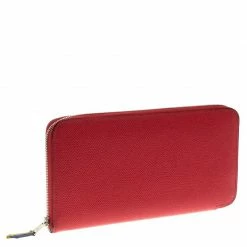 Hermes Rose Jaipur Epsom Leather Azap Silk In Zip Around Wallet For Women -Deals Hermes Store luxury women hermes used handbags p107406 003