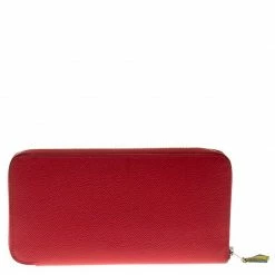 Hermes Rose Jaipur Epsom Leather Azap Silk In Zip Around Wallet For Women -Deals Hermes Store luxury women hermes used handbags p107406 004