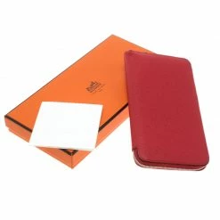 Hermes Rose Jaipur Epsom Leather Azap Silk In Zip Around Wallet For Women -Deals Hermes Store luxury women hermes used handbags p107406 009