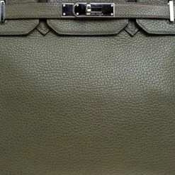 Hermes Olive Green Togo Leather Palladium Hardware Birkin 35 Bag For Women 20 Hermes Olive Green Togo Leather Palladium Hardware Birkin 35 Bag For Women -Deals Hermes Store luxury women hermes used handbags p108133 0005