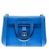 Hermes Bleu Electrique Clemence Leather Halzan 31 Bag For Women 2 Hermes Bleu Electrique Clemence Leather Halzan 31 Bag For Women -Deals Hermes Store luxury women hermes used handbags p109073 001
