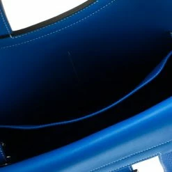 Hermes Bleu Electrique Clemence Leather Halzan 31 Bag For Women -Deals Hermes Store luxury women hermes used handbags p109073 007