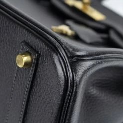 Hermes Noir Ardennes Leather Gold Hardware Birkin 35 Bag For Women -Deals Hermes Store luxury women hermes used handbags p111096 011