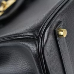 Hermes Noir Ardennes Leather Gold Hardware Birkin 35 Bag For Women -Deals Hermes Store luxury women hermes used handbags p111096 013