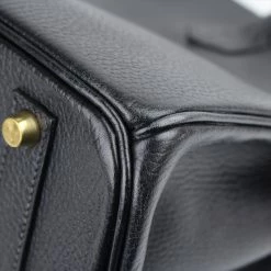 Hermes Noir Ardennes Leather Gold Hardware Birkin 35 Bag For Women -Deals Hermes Store luxury women hermes used handbags p111096 014