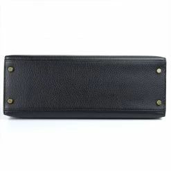 Hermes Noir Ardennes Leather Gold Hardware Kelly Sellier 35 Bag For Women -Deals Hermes Store luxury women hermes used handbags p111098 0004