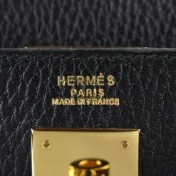 Hermes Noir Ardennes Leather Gold Hardware Kelly Sellier 35 Bag For Women -Deals Hermes Store luxury women hermes used handbags p111098 0007