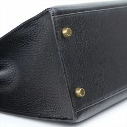 Hermes Noir Ardennes Leather Gold Hardware Kelly Sellier 35 Bag For Women -Deals Hermes Store luxury women hermes used handbags p111098 0009