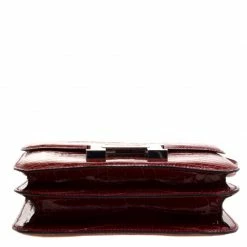 Hermes Rouge H Alligator Mini Palladium Hardware Constance Bag For Women -Deals Hermes Store luxury women hermes used handbags p114449 006