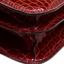 Hermes Rouge H Alligator Mini Palladium Hardware Constance Bag For Women -Deals Hermes Store luxury women hermes used handbags p114449 012