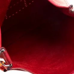 Hermes Rouge Garance Clemence Leather Evelyne III PM Bag For Women -Deals Hermes Store luxury women hermes used handbags p114807 0007