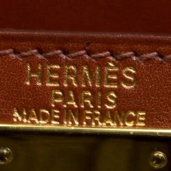 Hermes Brique Box Calf Leather Gold Hardware Kelly Sellier 28 Bag For Women -Deals Hermes Store luxury women hermes used handbags p116469 008