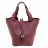 Hermes Bois De Rose Clemence Leather Picotin PM Bag For Women -Deals Hermes Store luxury women hermes used handbags p117963 001