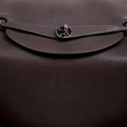 Hermes Cacao Togo Leather Palldium Hardware Lindy Voyage Bag For Women 20 Hermes Cacao Togo Leather Palldium Hardware Lindy Voyage Bag For Women -Deals Hermes Store luxury women hermes used handbags p119083 005