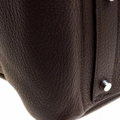 Hermes Cacao Togo Leather Palldium Hardware Lindy Voyage Bag For Women 28 Hermes Cacao Togo Leather Palldium Hardware Lindy Voyage Bag For Women -Deals Hermes Store luxury women hermes used handbags p119083 013