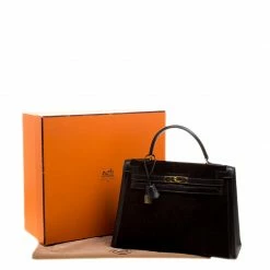 Hermes Dark Marron Box Calf Leather And Suede Gold Hardware Kelly Sellier 32 Bag For Women 24 Hermes Dark Marron Box Calf Leather And Suede Gold Hardware Kelly Sellier 32 Bag For Women -Deals Hermes Store luxury women hermes used handbags p125837 0010