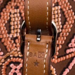 Hermes Brown Printed Kelly En Perles Silk And Swift Leather Silky City Bag For Women -Deals Hermes Store luxury women hermes used handbags p129188 008