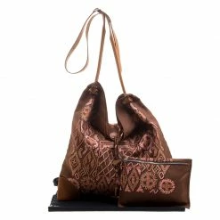 Hermes Brown Printed Kelly En Perles Silk And Swift Leather Silky City Bag For Women -Deals Hermes Store luxury women hermes used handbags p129188 010