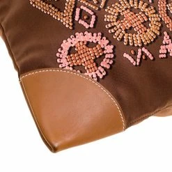 Hermes Brown Printed Kelly En Perles Silk And Swift Leather Silky City Bag For Women -Deals Hermes Store luxury women hermes used handbags p129188 011