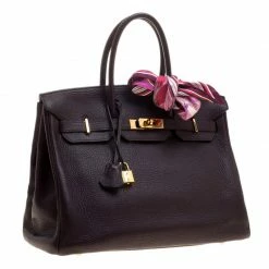 Hermes Bordeaux Togo Leather Gold Hardware Birkin 35 Bag For Women -Deals Hermes Store luxury women hermes used handbags p129686 017