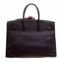 Hermes Bordeaux Togo Leather Gold Hardware Birkin 35 Bag For Women -Deals Hermes Store luxury women hermes used handbags p129686 018