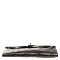 Hermes Olive Green Niloticus Crocodile Kelly Cut Clutch For Women 19 Hermes Olive Green Niloticus Crocodile Kelly Cut Clutch For Women -Deals Hermes Store luxury women hermes used handbags p129689 0006