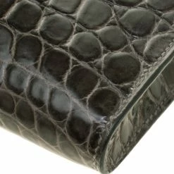 Hermes Olive Green Niloticus Crocodile Kelly Cut Clutch For Women 25 Hermes Olive Green Niloticus Crocodile Kelly Cut Clutch For Women -Deals Hermes Store luxury women hermes used handbags p129689 0012