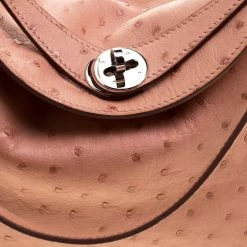 Hermes Crevette Ostrich Palladium Hardware Lindy 26 Bag For Women -Deals Hermes Store luxury women hermes used handbags p129719 0005